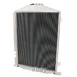 Aluminum 3Row Radiator Fit 1932 FORD MODEL HI BOY GRILL SHELL CHEVY MOTOR ENGINE