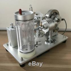 Amazing Cool Hot Air Stirling Engine Model Self-circulating Water Cooling Motor