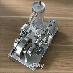 Amazing Cool Hot Air Stirling Engine Model Self-circulating Water Cooling Motor