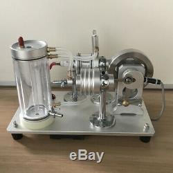 Amazing Cool Hot Air Stirling Engine Model Self-circulating Water Cooling Motor