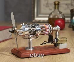 Amazing Cool Hot Air Stirling Engine Model Toy DIY 8-Cylinder Generator Motor