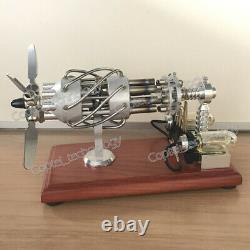 Amazing Cool Hot Air Stirling Engine Model Toy DIY 8-Cylinder Generator Motor