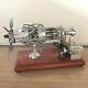 Amazing Cool Hot Air Stirling Engine Model Toy Diy 8-cylinder Generator Motor