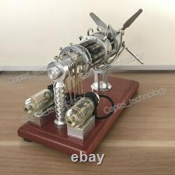 Amazing Cool Hot Air Stirling Engine Model Toy DIY 8-Cylinder Generator Motor