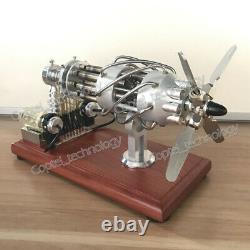 Amazing Cool Hot Air Stirling Engine Model Toy DIY 8-Cylinder Generator Motor