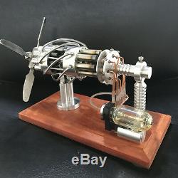 Amazing Cool Hot Air Stirling Engine Model Toy Mini Aircraf Propeller Aero Motor