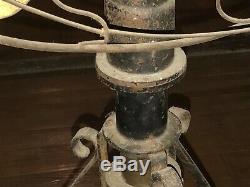 Antique Lake Breeze Motor Floor Model B Kerosene Stirling Engine Hot Air Fan