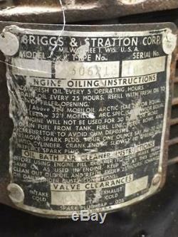 Antique Vintage Briggs & Stratton Model N Engine Motor Engine Type 306212