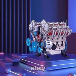 Assembled TECHING 1/3 V8 Cylinder Mechanical Engine DM118 Science Display Model
