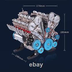 Assembled TECHING 1/3 V8 Cylinder Mechanical Engine DM118 Science Display Model
