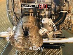 BMW R90S Engine Model Motor 12 Scale Visible Operation Franzis assembled detail