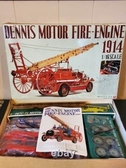Bandai 1914 Dennis Motor Fire Engine 116 New Parts Fire Truck Plastic Model Kit