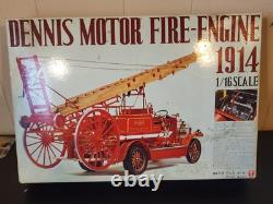 Bandai 1914 Dennis Motor Fire Engine 116 New Parts Fire Truck Plastic Model Kit