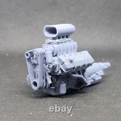 Blown Ford 427 SOHC Hilborn Hat model engine resin 3D printed 124-18 scale