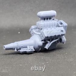 Blown Ford 427 SOHC Hilborn Hat model engine resin 3D printed 124-18 scale