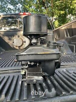 Briggs & Stratton Flat Head 2hp Motor Engine Model Horizontal Shaft Runs Great