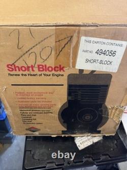 Briggs & Stratton Gas Engine Short block MODEL 30 HORZ 494056 New Motor In Box