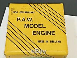 British Paw 29 Diesel Model Airplane Engine Motor P. A. W. Vintage Control Line