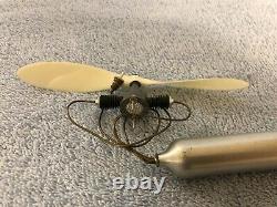 Brown Co2 Twin Motor, Tank Prop and Fill Valve For Free Flight Model Airplanes