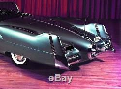 Buick Le Sabre Convertible Car w Engine Motor & Spoke Wheel Harley 1950s Vintage