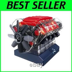 Build Your Own V8 Combustion Engine Model Kit with Realistic Sounds & Motion