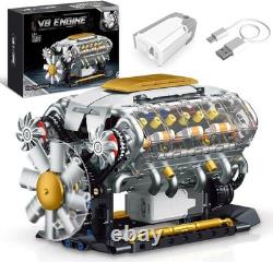 Build Your Own Visible V8 Engine Model Perfect STEM Gift for Car Lovers 14+