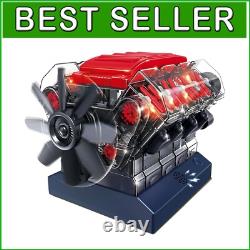 Build Your Own Working Mini V8 Engine Model Kit 270 Parts for STEM Learning