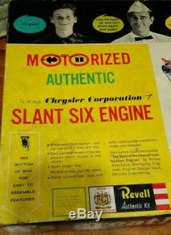 Chrysler Corporation authentic 1/4 scale Slant Six Engine Model Motorized Revell