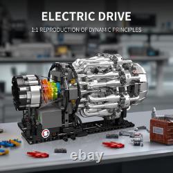 City Aircraft Engine Building Kit, Turbojet Engine Model That Runs with Motor, M