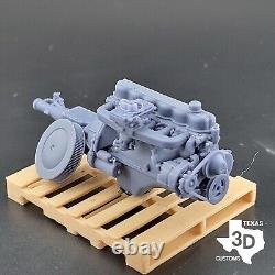 Clifford 4bbl Ford 300 Inline 6 model engine resin 3D printed 124-18 scale