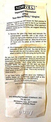 Collectible Norvel. 074 Model Engine from Russia- good condition withengine mount