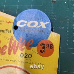 Cox Thimble Drone Peewee. 020 Model Airplane Motor in Original Blister Pack