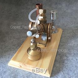 Creative Hot Air Stirling Engine Model Toy Water Cooling V-Engine Mini Motor Toy