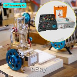DIY Assembly Engine Model Toy Mini V Engine Mechanical Hobbyist Engine Motor Toy