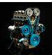 Diy Full Metal Model 357 Parts Assembly Engine Motor Kit 4 Cylinder Toy Gift