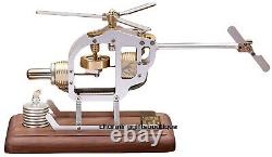 DIY Helicopter Stirling Motor Engine Model Works Science Experiment Adult Toys