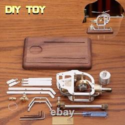 DIY Helicopter Stirling Motor Engine Model Works Science Experiment Adult Toys