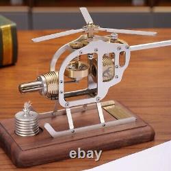 DIY Helicopter Stirling Motor Engine Model Works Science Experiment Adult Toys