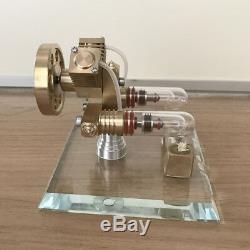 DIY Hot Air Stirling Engine Model Free Piston Air Heating Engine Generator Motor
