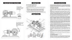 DIY Hot Horizontal Stirling Engine Model Electric Generator Motor Steam Power