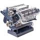 Diy Mini V8 Engine Model Kit Working Miniature Motor Silver Assembly Model New