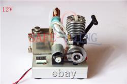 DIY Mixture Gasoline Engine Model Toy Mini Petrol Motor Generator Electric Start