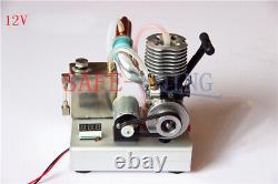 DIY Mixture Gasoline Engine Model Toy Mini Petrol Motor Generator Electric Start