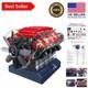 Diy V8 Model Engine Kit With Real Sounds Ideal Educational Gift For Ages 12+