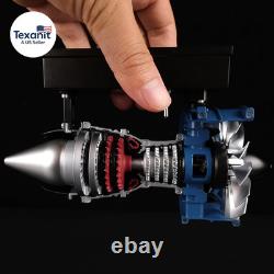DM122 Mini Metal Turbofan Engine Model Kit That Works, 170+ Parts 120 Scale 4.4