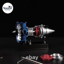 DM122 Mini Metal Turbofan Engine Model Kit That Works, 170+ Parts 120 Scale 4.4