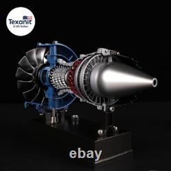 DM122 Mini Metal Turbofan Engine Model Kit That Works, 170+ Parts 120 Scale 4.4
