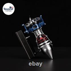 DM122 Mini Metal Turbofan Engine Model Kit That Works, 170+ Parts 120 Scale 4.4