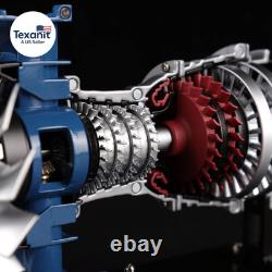 DM122 Mini Metal Turbofan Engine Model Kit That Works, 170+ Parts 120 Scale 4.4