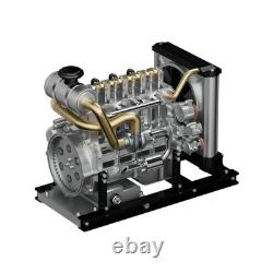 Diesel Engine DIY Kit Runs on Electricity 300+ pcs 1/10th Scale Self Assembly